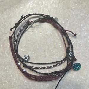 pura vida black cat bracelet set!